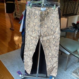 NEW Frame Leopard Le High Skinny Crop Pant